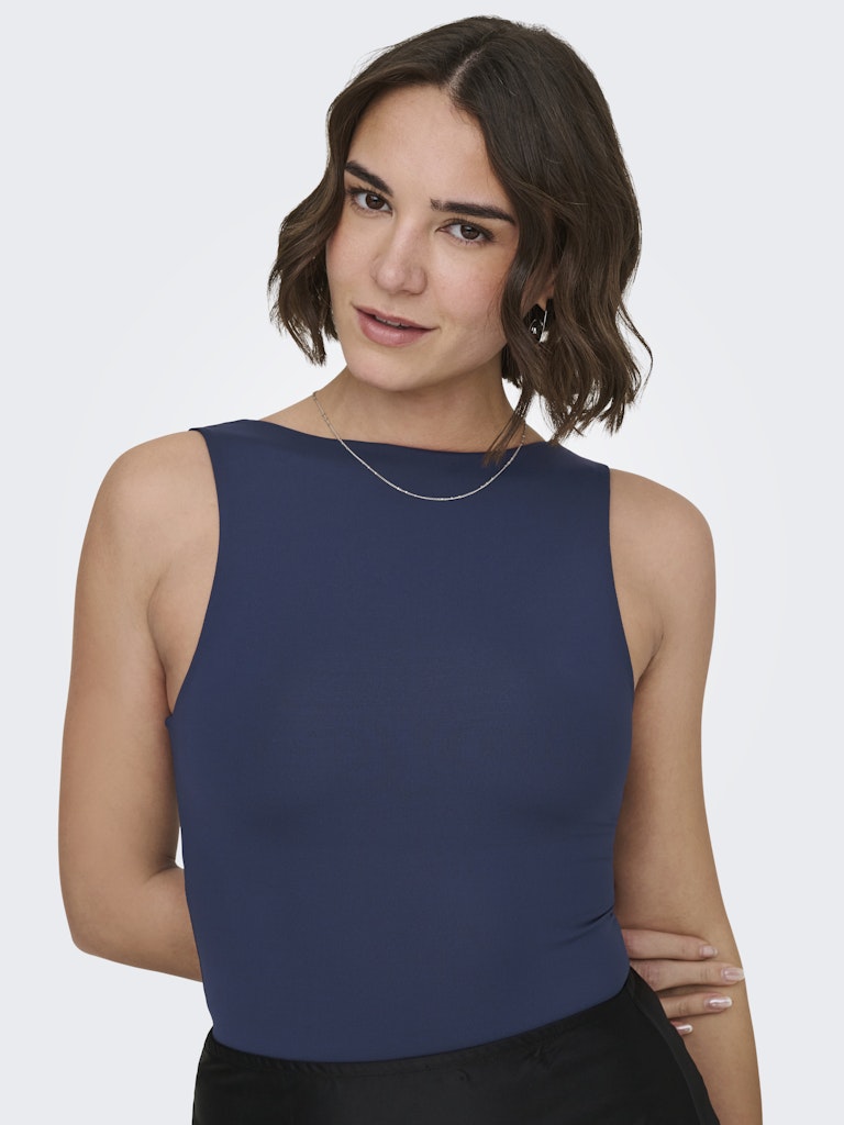 Onlea S/l 2-ways Fit Top Jrs Noos - Navy