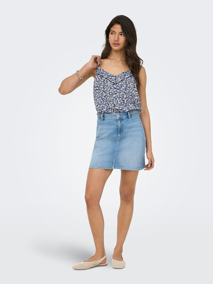 Onlnala Life Singlet Wvn Noos - Blauw Dessin