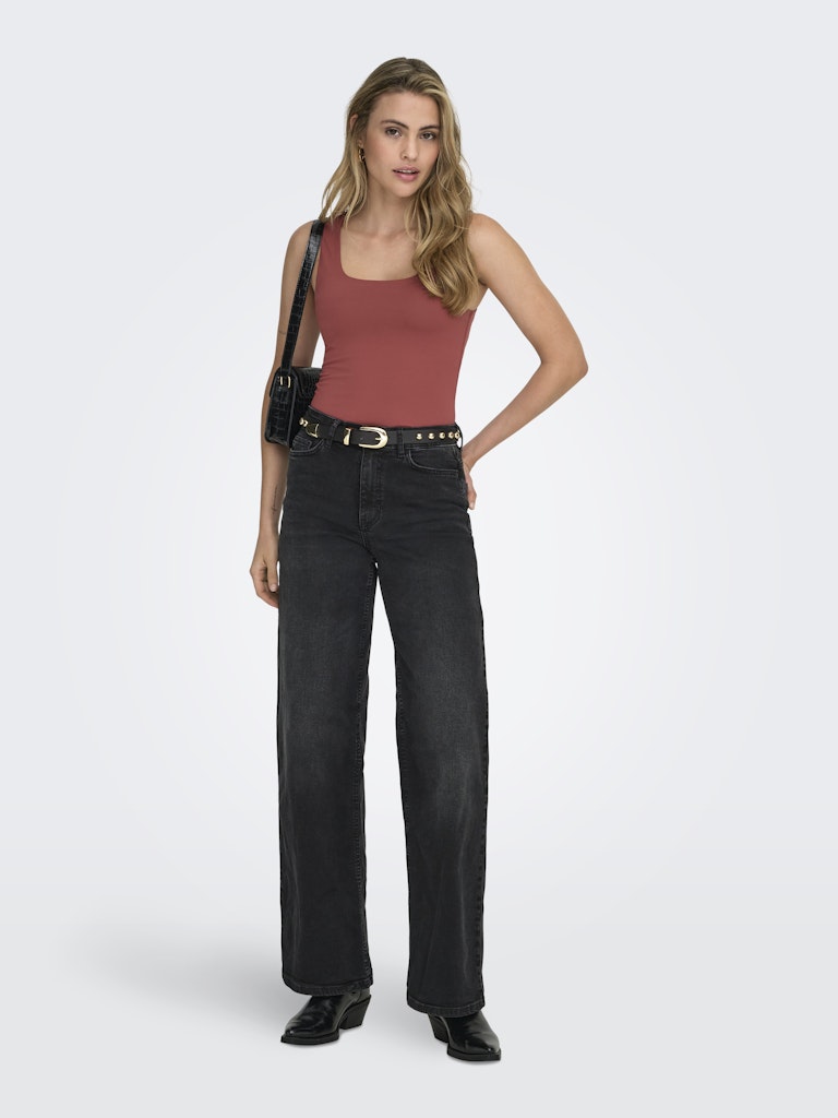 Onlea S/l 2-ways Fit Top Jrs Noos - Steenrood