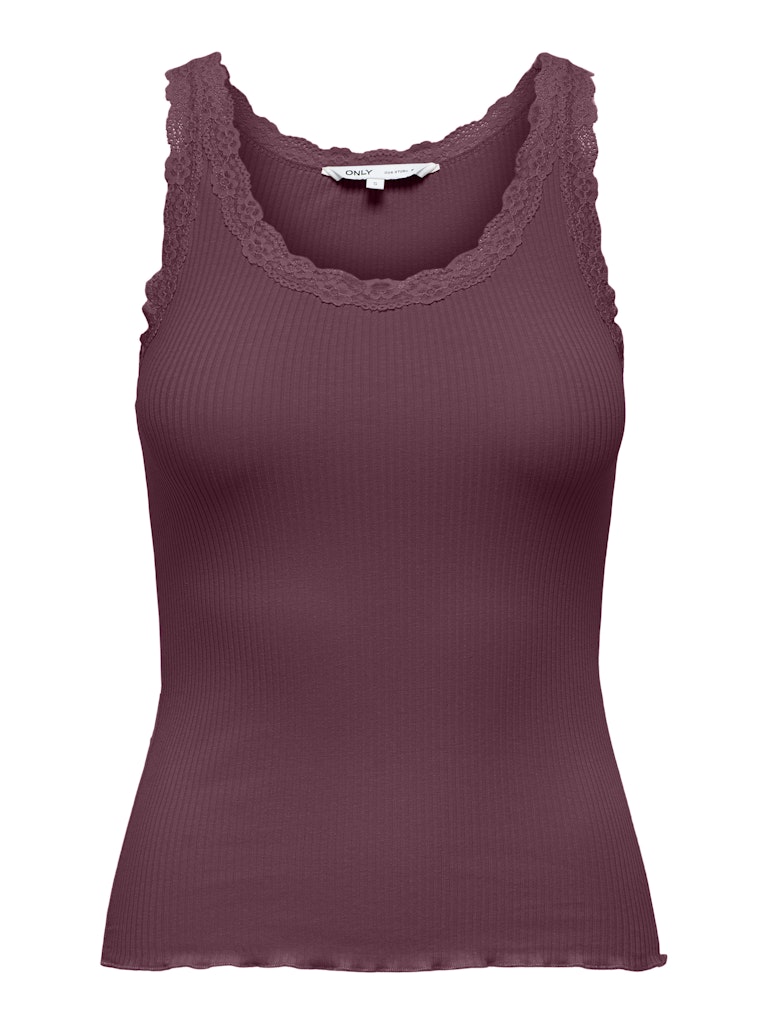 Onlsara Sharai Lace Tank Top - Bordeaux