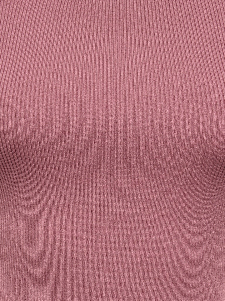 Jdynanna S/l Boat Neck Top Knt - Oud Roze