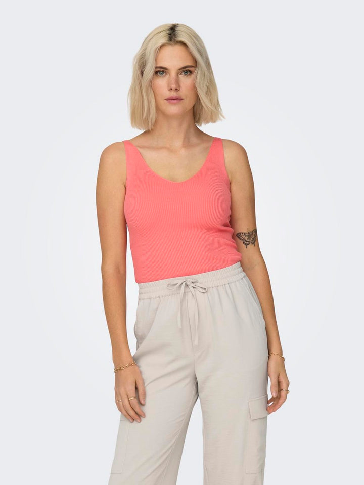 Jdynanna S/l Top Knt Noos - Neon Roze