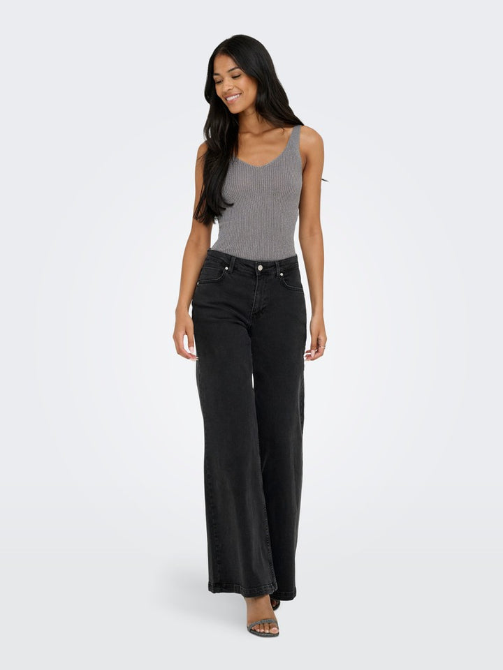 Jdybodilla Lurex S/l Top Knt - Taupe
