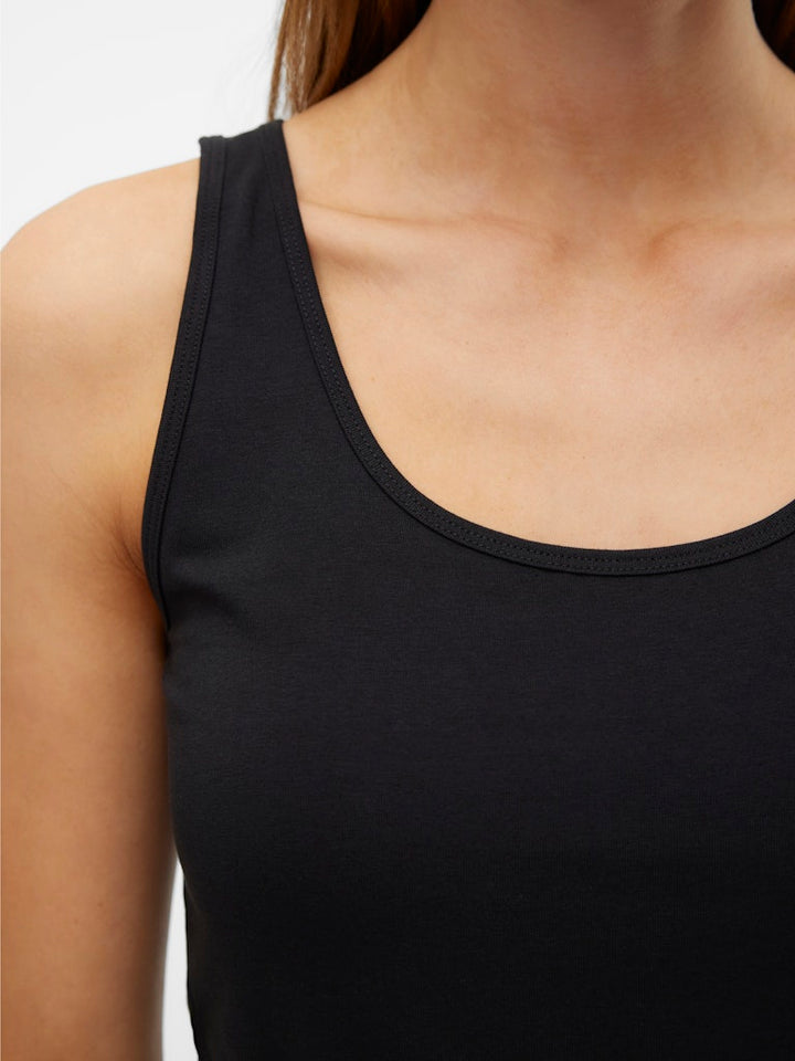 Vmlulu Long Tank Top Jrs Noos - Zwart