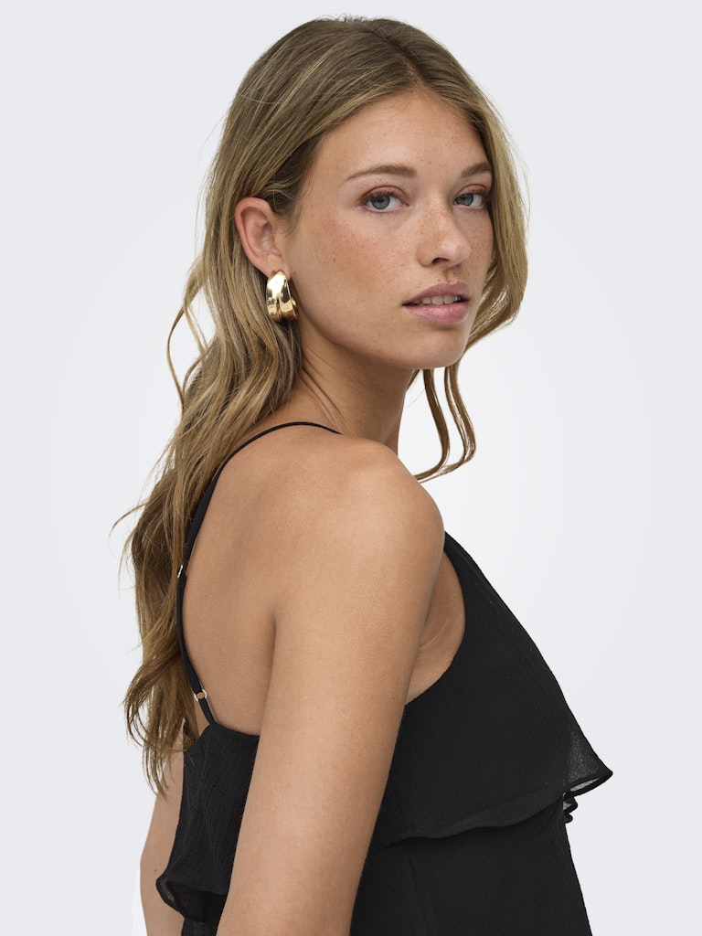 Onllinn Life Flounce Singlet Wvn Noos - Zwart