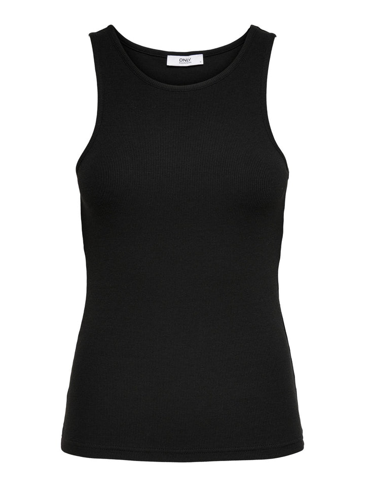 Onlkenya Life Rib Tank Top Jrs Noos - Zwart