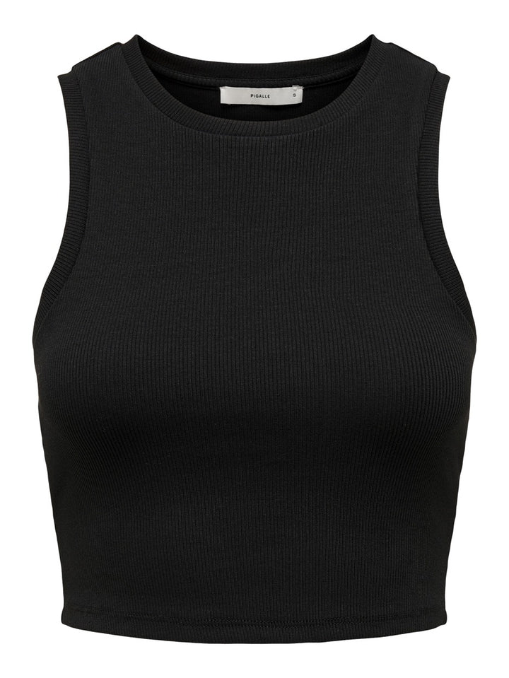 Onlvilma S/l Cropped Tank Top Jrs N - Zwart