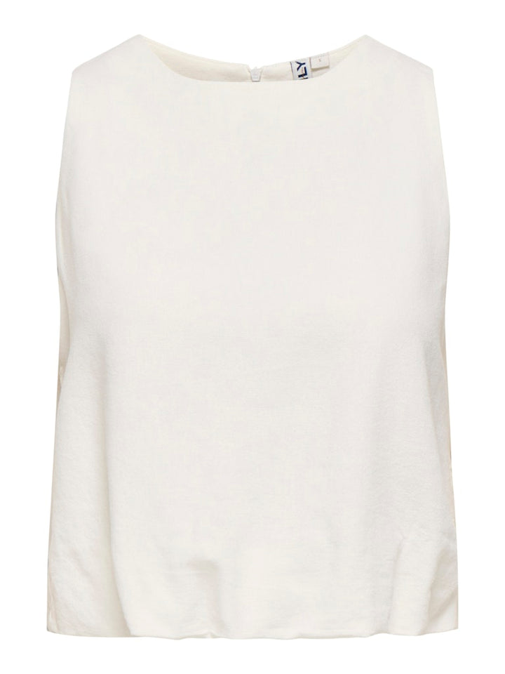 Onlgoa S/l Ballon Linen Bl Top Cc Pnt - Off-white