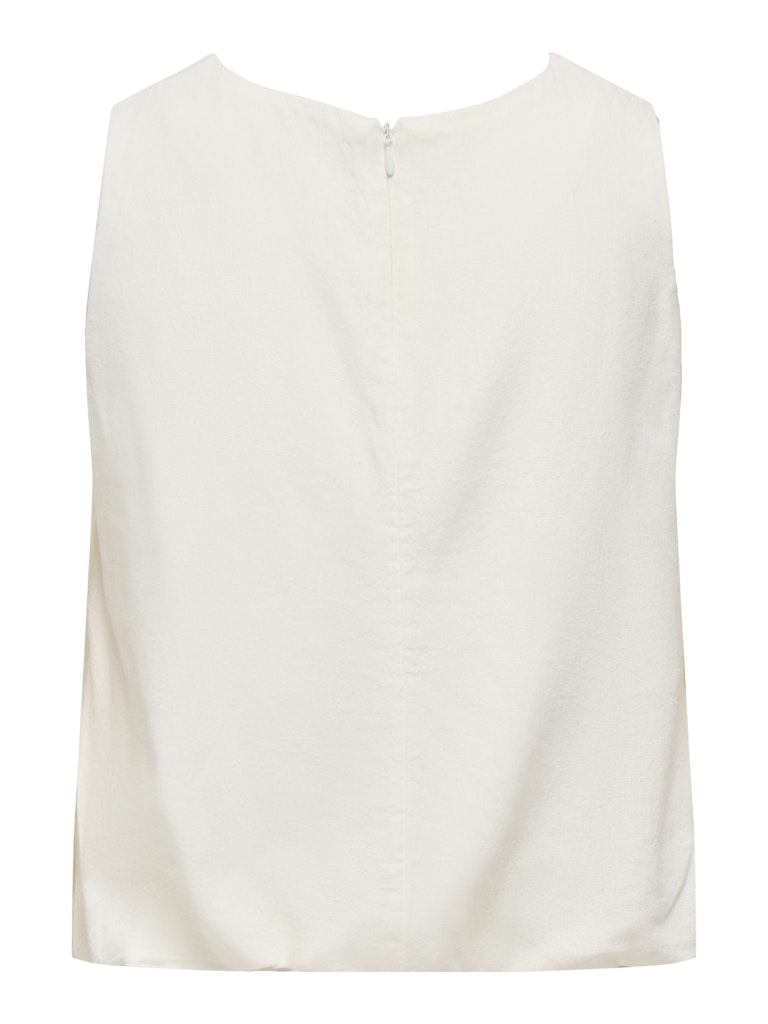 Onlgoa S/l Ballon Linen Bl Top Cc Pnt - Off-white