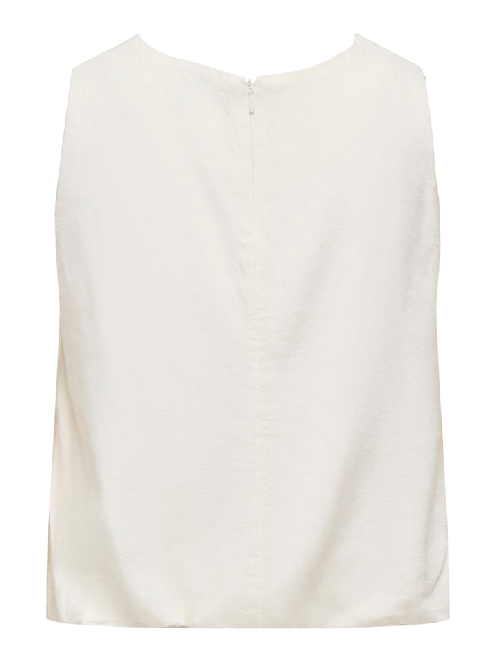 Onlgoa S/l Ballon Linen Bl Top Cc Pnt - Off-white