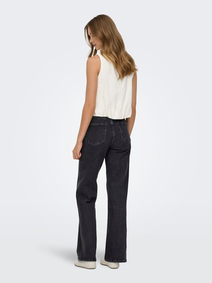 Onlgoa S/l Ballon Linen Bl Top Cc Pnt - Off-white