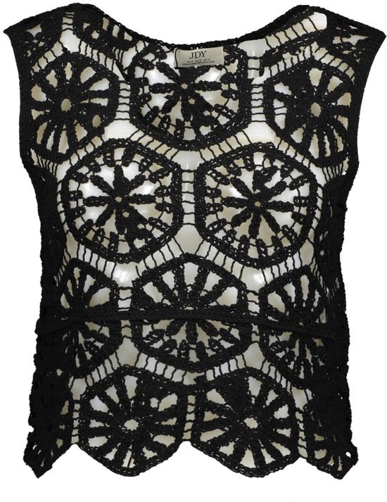 Jdyvic S/l O-neck Top Knt - Zwart