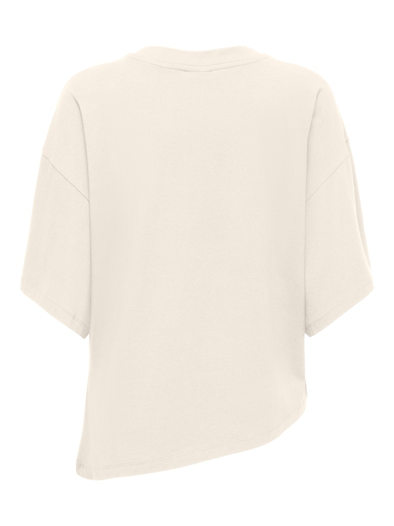 Jdyida S/s Assymetric Top Jrs - Ecru