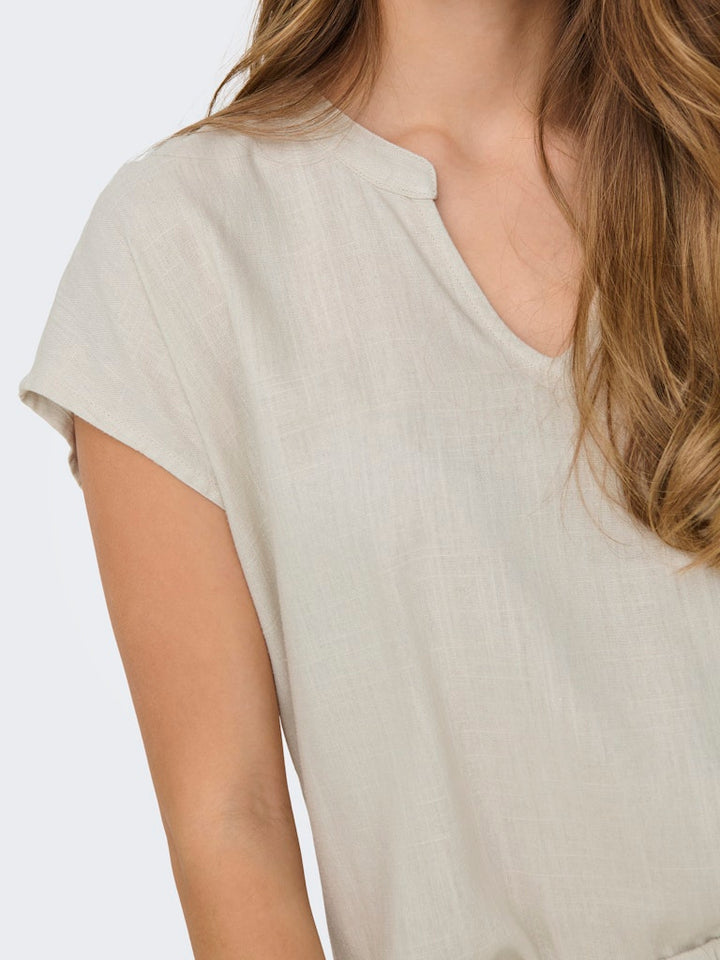 Jdycaya Lion Linen S/s Top Wvn Dia - Kit
