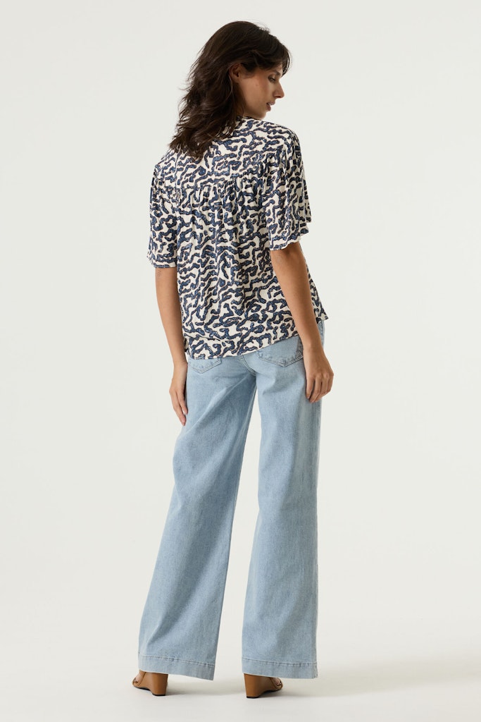 Top S/s - Ecru Dessin