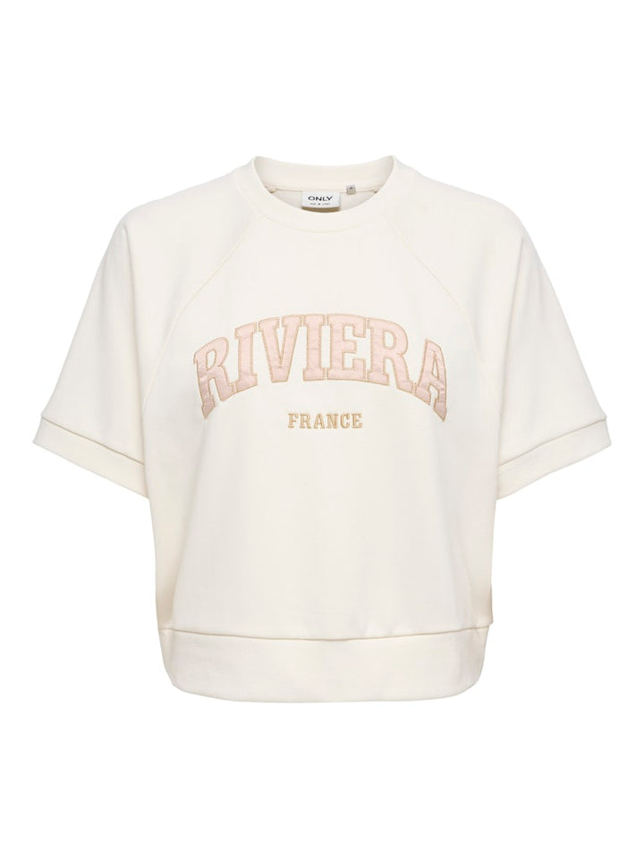Onldaze S/s Raglan Ub Swt - Wit Dessin