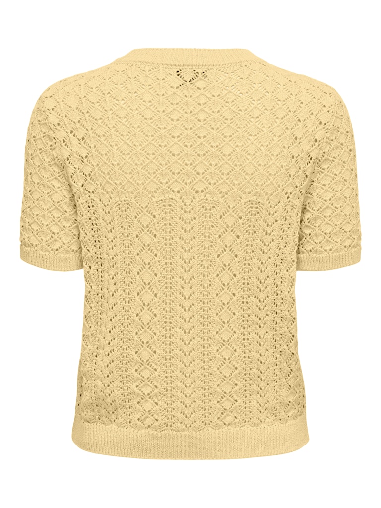 Onlsaga Ss O-neck Knt Noos - Licht Geel