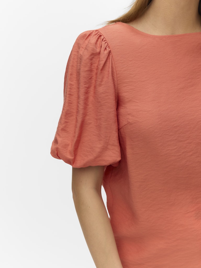 Vmnellie Ss Balloon Top Wvn Ga - Oranje