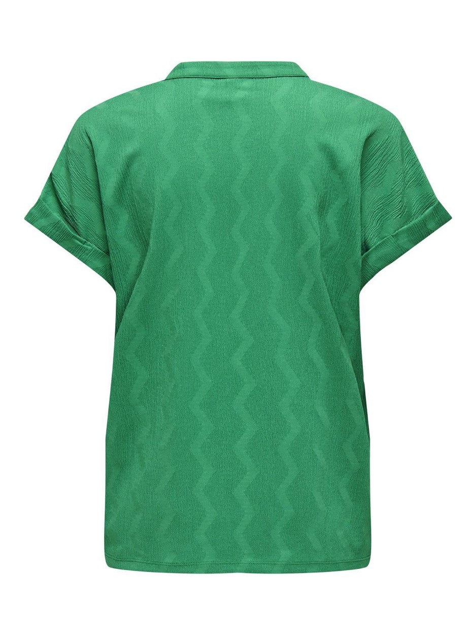 Onldia S/s V-neck Top Cs Jrs - Groen