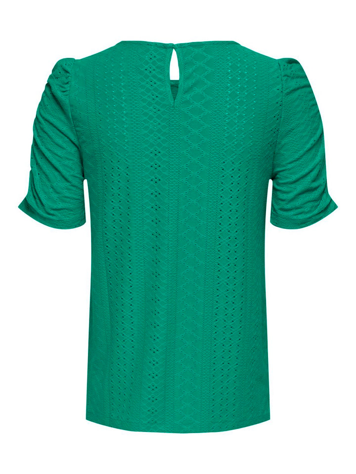 Onlsandra S/s Puff Top Cs Jrs - Groen