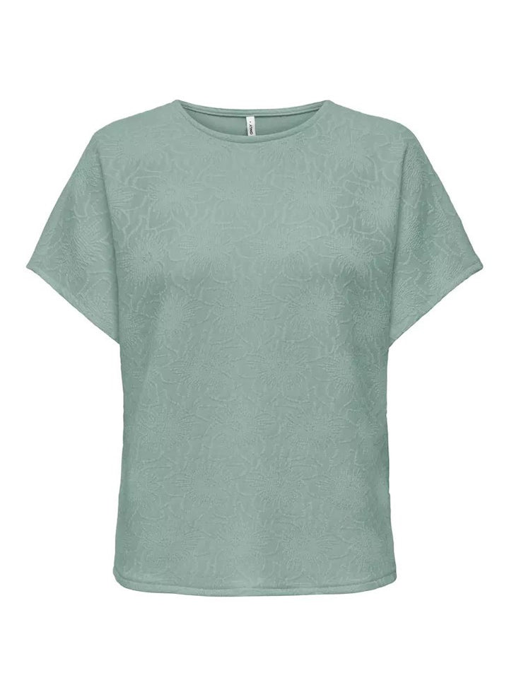 Onlvelma S/s Loose O-neck Top Jrs - Mint