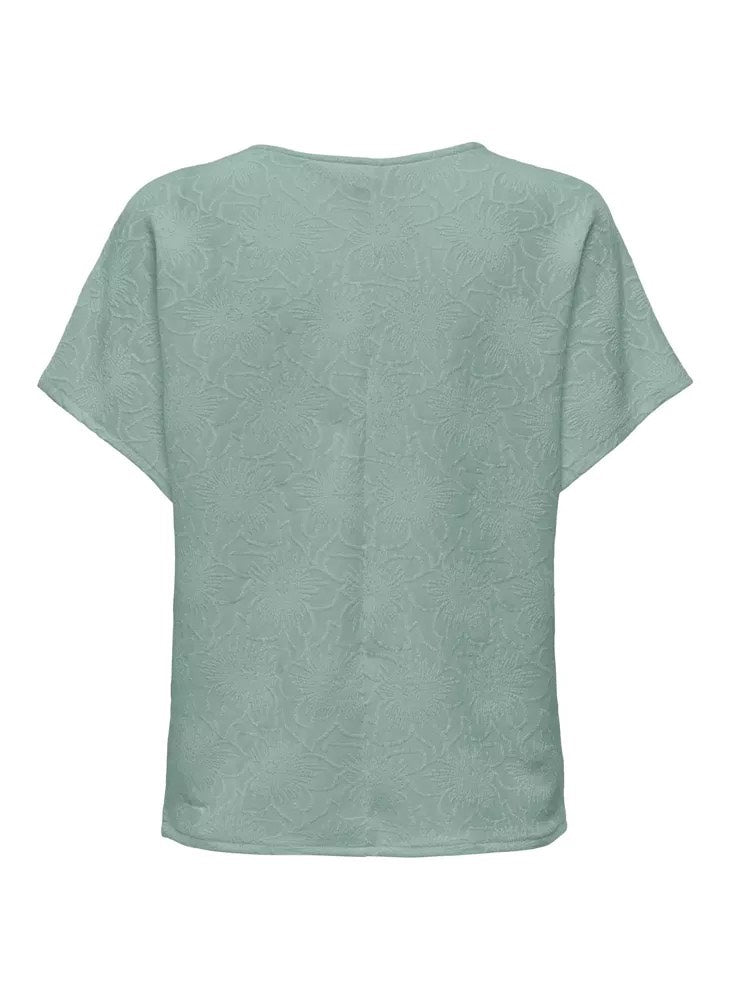 Onlvelma S/s Loose O-neck Top Jrs - Mint