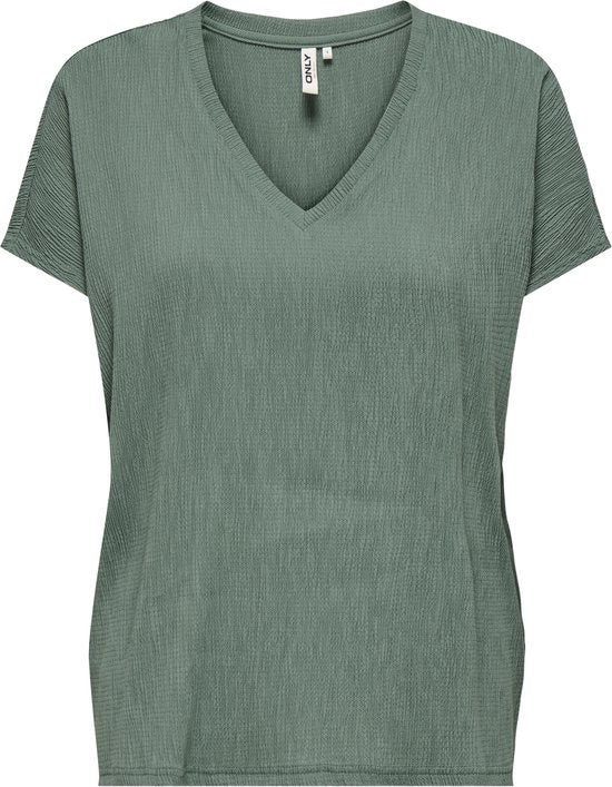 Onlkaylie Ss Structure Top Pnt - Olijf