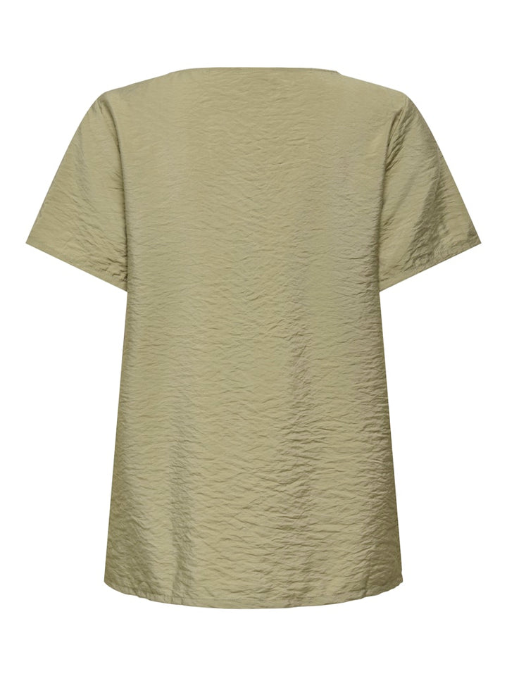Jdytroya Life S/s O-neck Top Wvn Dia - Army