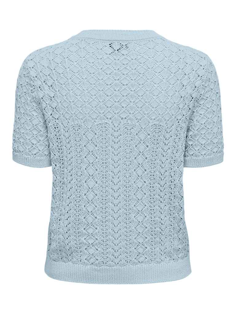 Onlsaga Ss O-neck Knt Noos - Lichtblauw