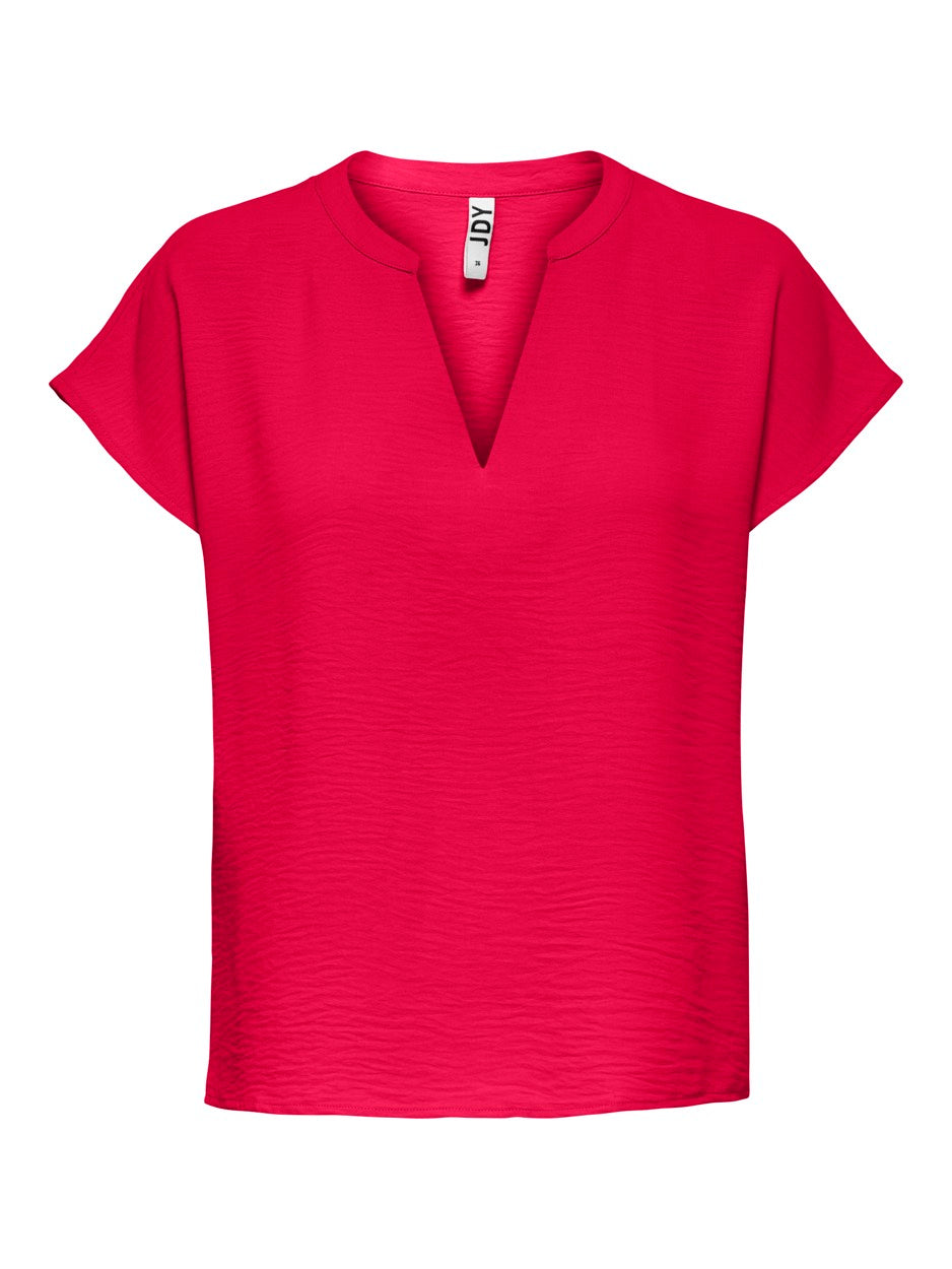 Jdylion S/s Top Wvn Noos - Rood