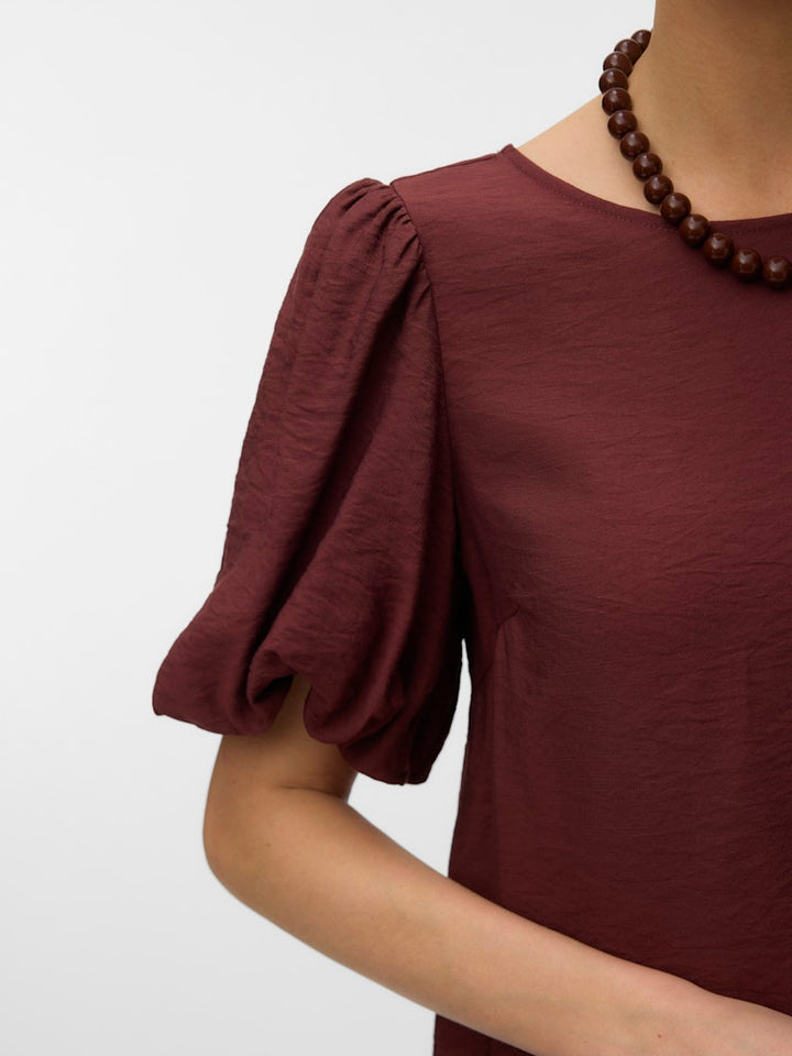 Vmnellie Ss Balloon Top Wvn Ga - Bordeaux