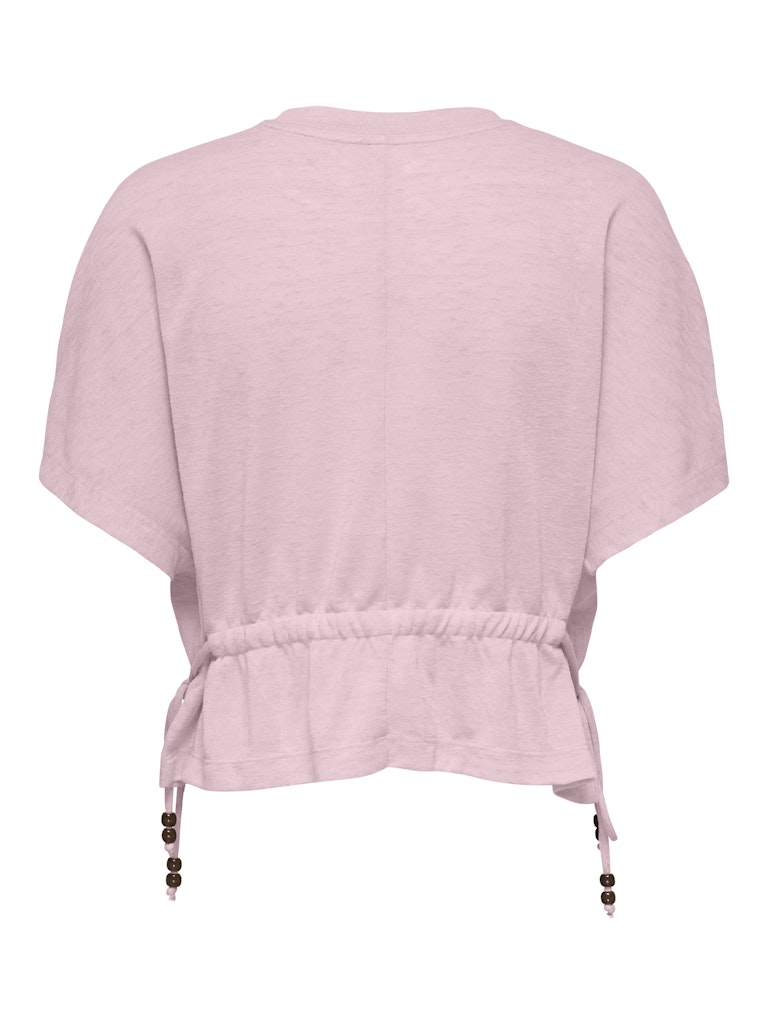 Onlpearl S/s Elastic Waist Top Jrs - Licht Roze