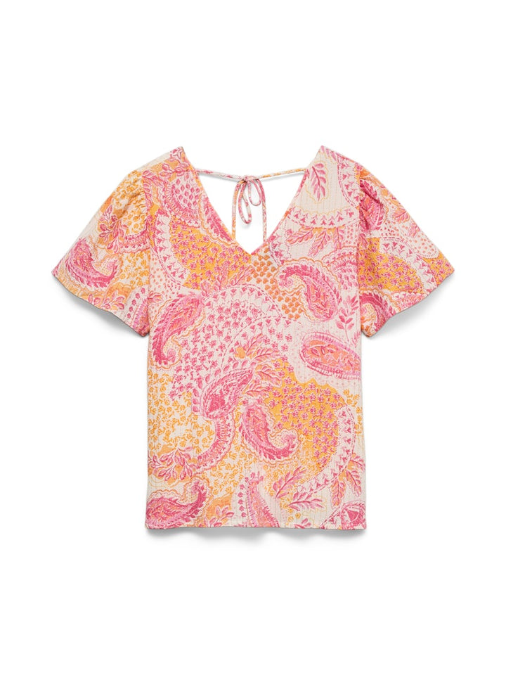 Vmnina 2/4 Short Top Exp - Roze Dessin