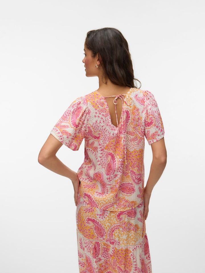 Vmnina 2/4 Short Top Exp - Roze Dessin
