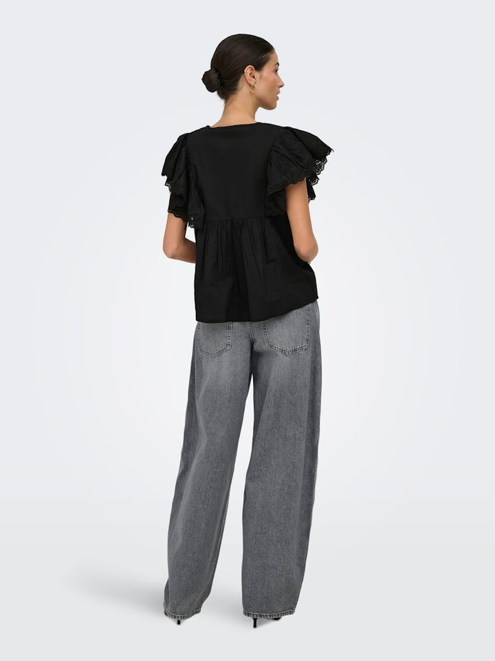 Jdysigga S/s Top Wvn - Zwart