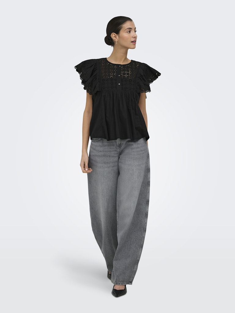 Jdysigga S/s Top Wvn - Zwart