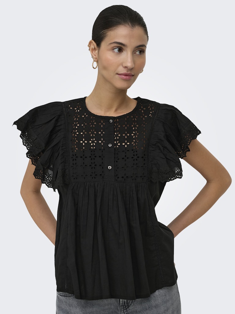 Jdysigga S/s Top Wvn - Zwart