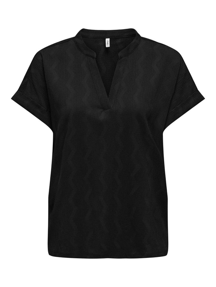 Onldia S/s V-neck Top Cs Jrs - Zwart