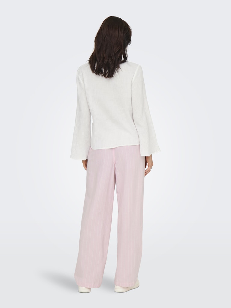 Jdytheis Life L/s Top Wvn Noos - Wit