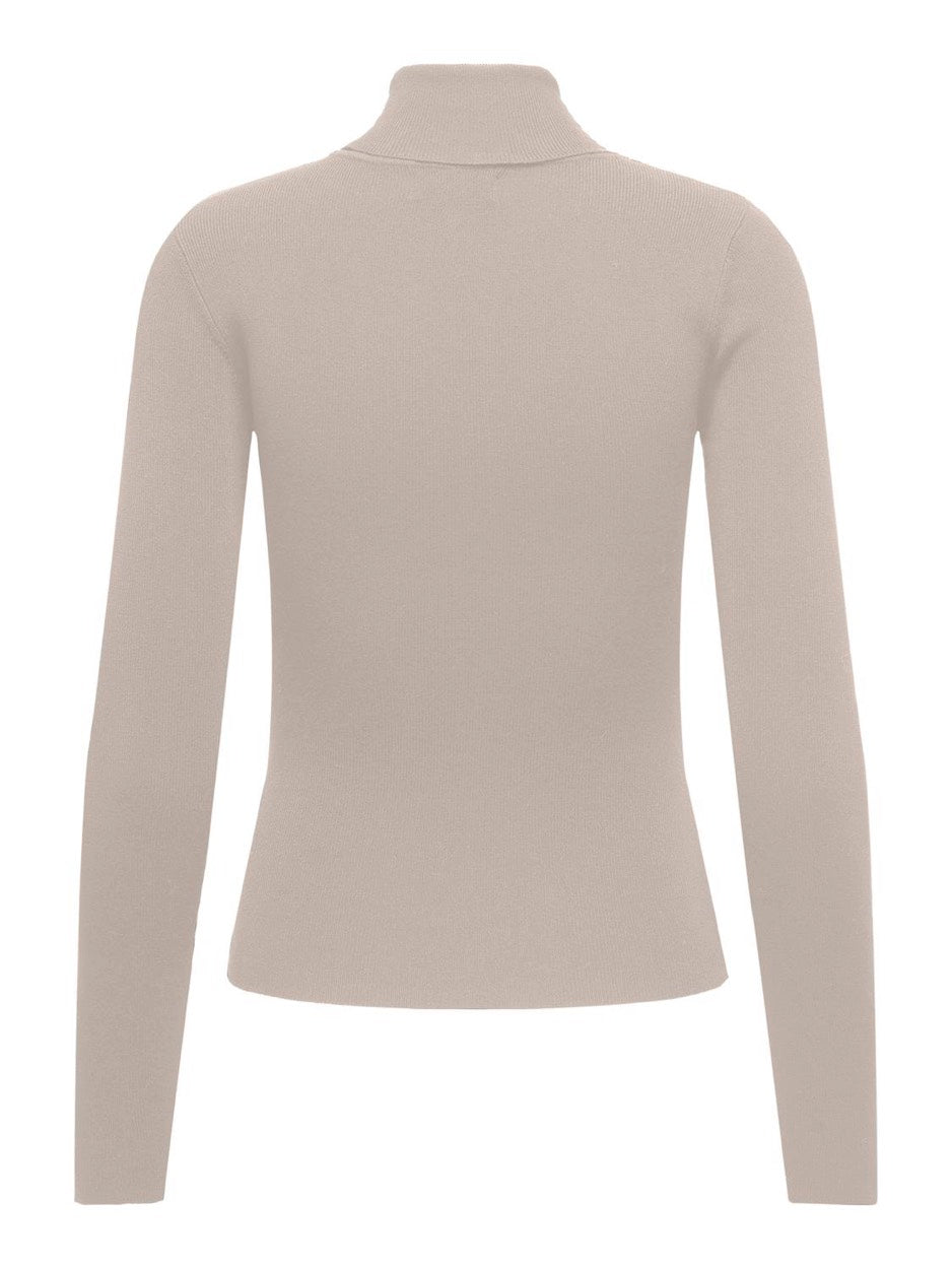 Jdycirkeline L/s Roll Neck Pullover - Beige