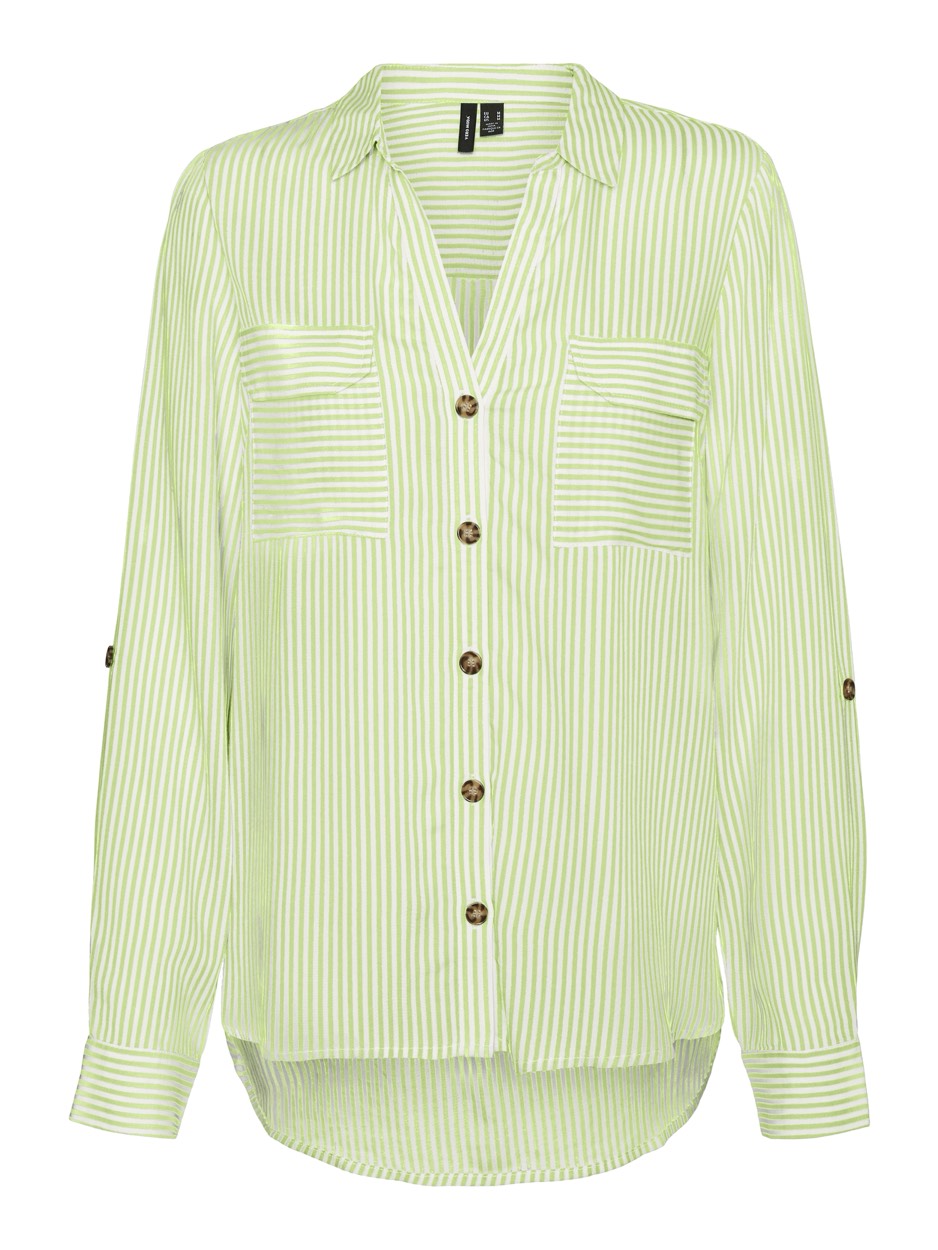 Vmbumpy L/s Shirt New Wvn Ga Noos - Lime