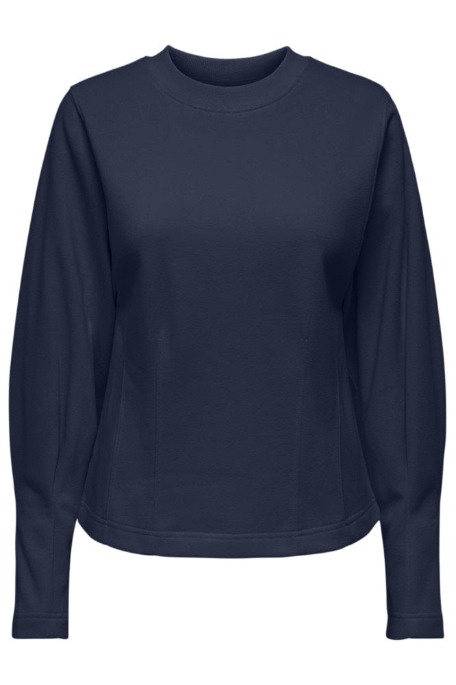 Jdycreame L/s Waisted Top Jrs - Navy