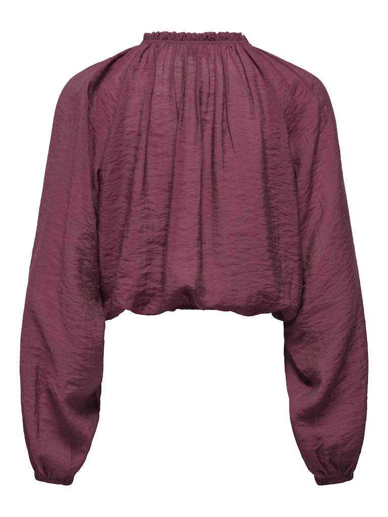 Jdypaige L/s Top Wvn - Steenrood