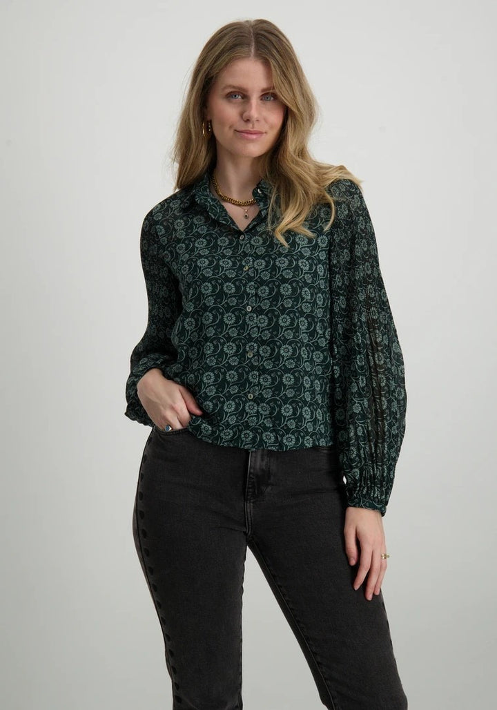 Onlstar Life L/s Plisse Shirt Ptm - Paars