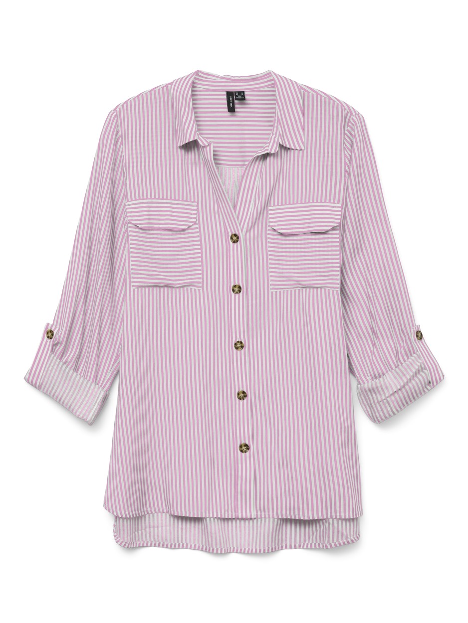 Vmbumpy L/s Shirt New Wvn Ga Noos - Roze Dessin