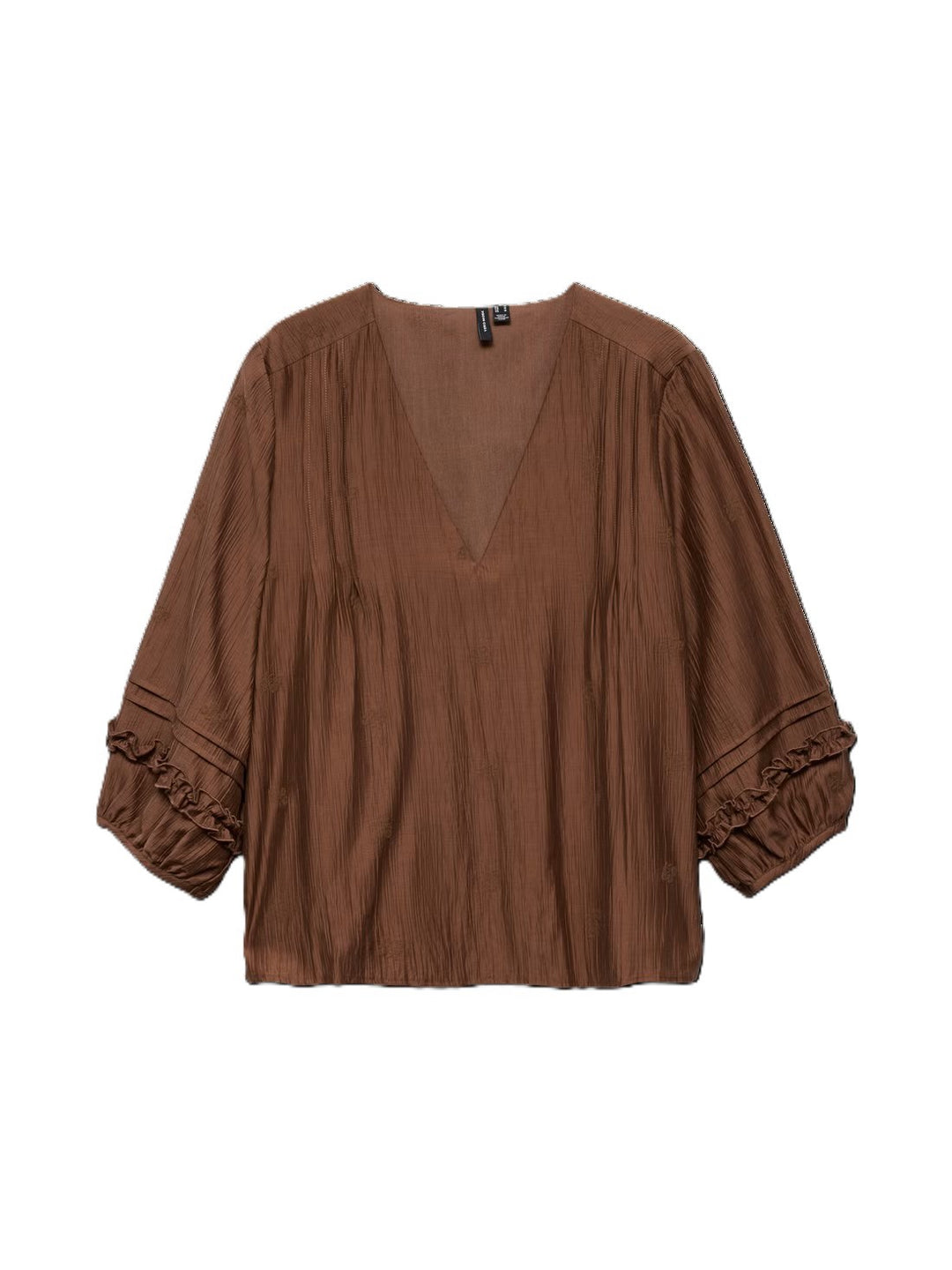 Vmleslie 3/4 Sleeve Top Wvn - Bruin