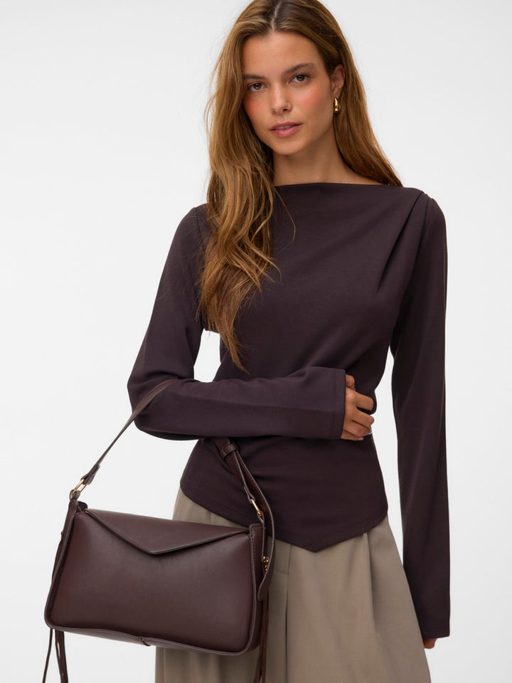 Vmmille Ls Boatneck Short Top Jrs Noos - Bruin