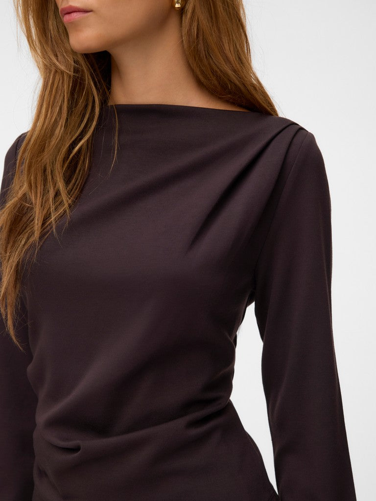 Vmmille Ls Boatneck Short Top Jrs Noos - Bruin