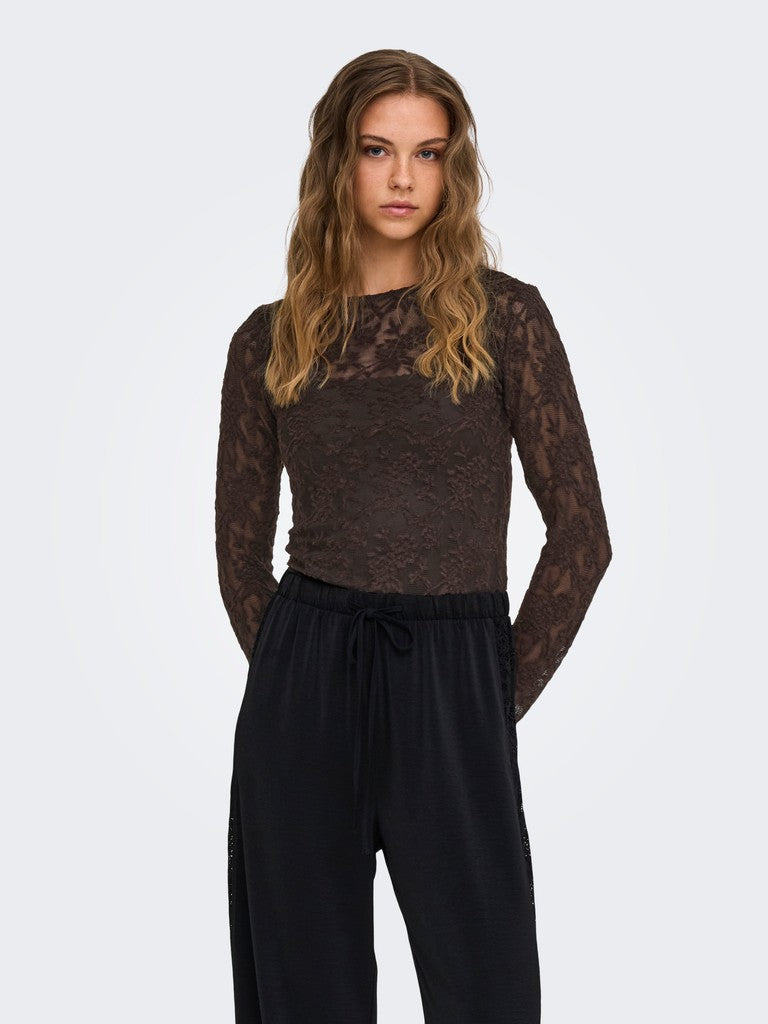 Onlblaise L/s Top Jrs - Bruin