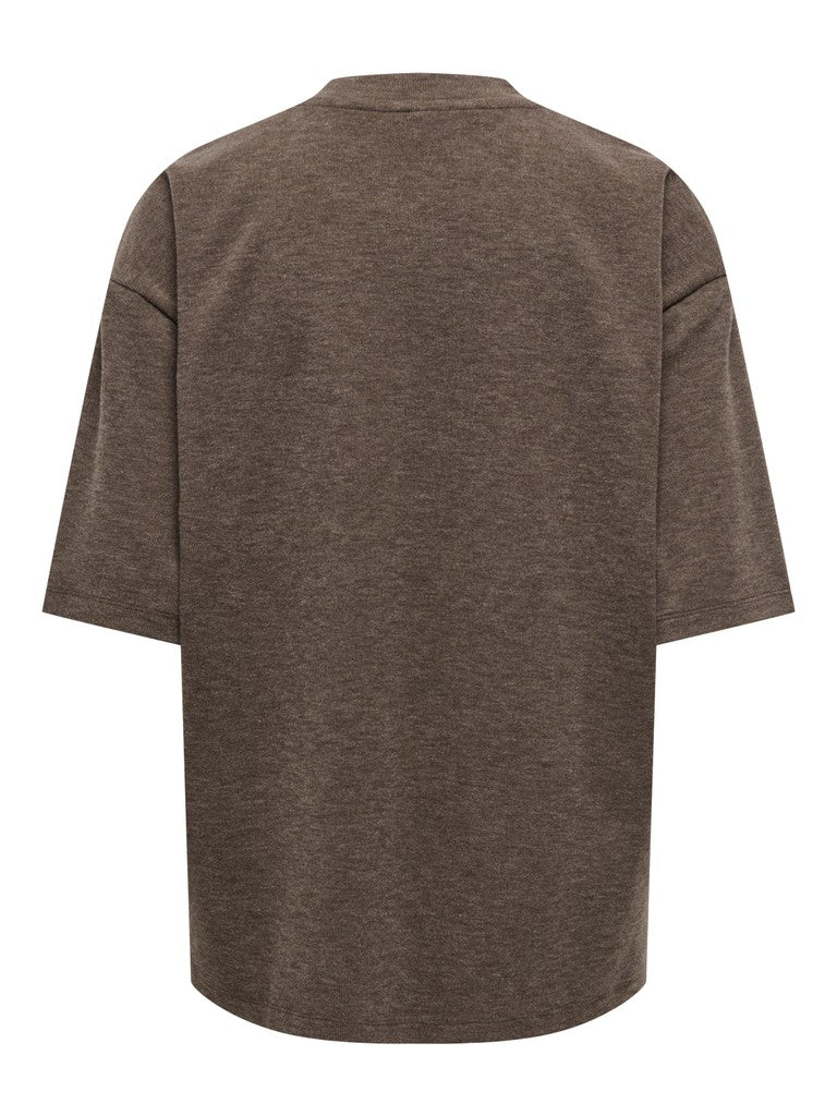 Jdyvita Life S/s O Neck Top Jrs Dia - Bruin Melee